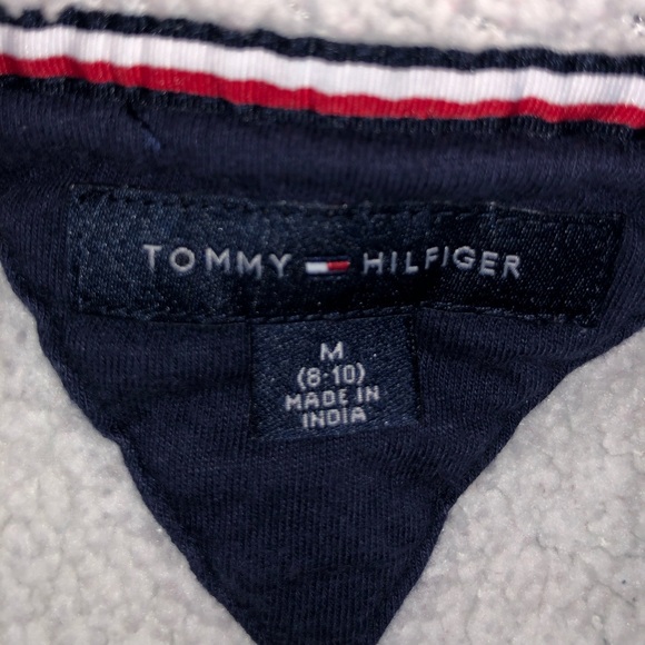 Blue Tommy Hilfiger Zip Up Hoodie with Fleece - Picture 5 of 7